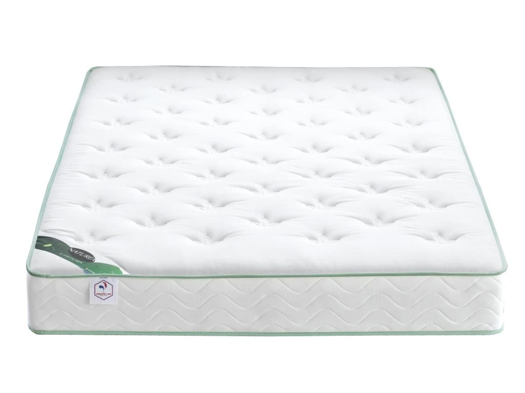 Ensemble Sommier + Matelas Mousse Flocotex Recyclée ép.22cm - 140 X 190 Cm - NEITH De NATUREA 5 Ensemble Sommier + Matelas Mousse Flocotex Recyclée ép.22cm - 140 X 190 Cm - NEITH De NATUREA – Image 3