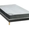 Ensemble Sommier Velours + Matelas Ressorts Ensachés Et Mémoire De Forme ép.25cm - 140 X 190 Cm - TIAMAT De DREAMEA 1 Ensemble Sommier Velours + Matelas Ressorts Ensachés Et Mémoire De Forme ép.25cm - 140 X 190 Cm - TIAMAT De DREAMEA -Sominova Soldes Boutique ensemble matelas sommier 13622213