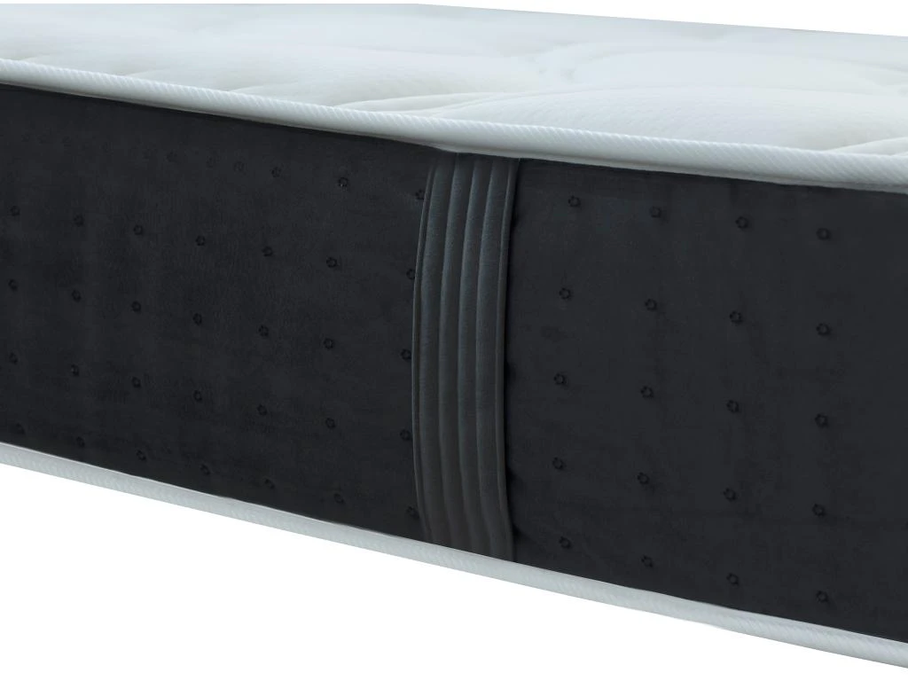 Ensemble Sommier Velours + Matelas Ressorts Ensachés Et Mémoire De Forme ép.25cm - 160 X 200 Cm - TIAMAT De DREAMEA 6 Ensemble Sommier Velours + Matelas Ressorts Ensachés Et Mémoire De Forme ép.25cm - 160 X 200 Cm - TIAMAT De DREAMEA – Image 4