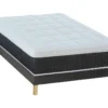 Ensemble Sommier Velours + Matelas Ressorts Ensachés 7 Zones Accueil Mémoire De Forme Et Latex ép.30cm - 140 X 190 Cm - ARTIO De DREAMEA -Sominova Soldes Boutique ensemble matelas sommier 13622773