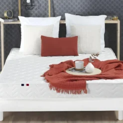 Ensemble Matelas Accueil Latex INITIAL Sommier En Kit Couleur - Blanc, Dimensions - 160 X 200 Cm -Sominova Soldes Boutique ensemble matelas sommier 14401659