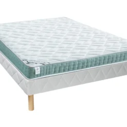 Ensemble Sommier + Matelas Mousse Accueil Latex ORTHOLATEX ép. 17cm - 160 X 200 Cm