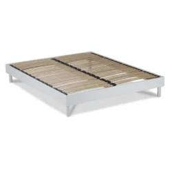 Ensemble Matelas Emeraude Mousse Accueil Mémoire Moelleux 24 Cm Et Sommier Bois Blanc - 160x200cm -Sominova Soldes Boutique ensemble matelas sommier 14481205