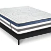Ensemble Matelas Quintessence Mousse Haute Densité Accueil Mémoire Cocooning 30cm Et Sommier Bois - 140x190cm
