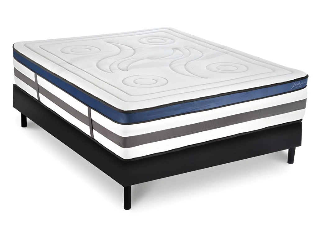 Ensemble Matelas Quintessence Mousse Haute Densité Accueil Mémoire Cocooning 30cm Et Sommier Bois - 140x190cm 3 Ensemble Matelas Quintessence Mousse Haute Densité Accueil Mémoire Cocooning 30cm Et Sommier Bois - 140x190cm