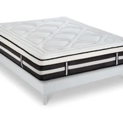 Matelas Calliope Mousse Haute Densité Accueil Mémoire De Forme Et Sommier Kit Bois - 140 X 190 Cm