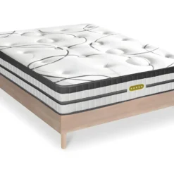 Sominova Soldes Boutique 34 Ensemble Sommier Bois Et Matelas Concorde Ressorts Ensachés Accueil Mémoire 26cm 160x200cm