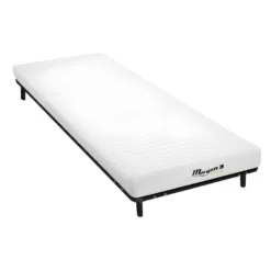 Ensemble Cadre à Lattes + Matelas Mousse 7 Zones 25kg/m3 STELO KIDS ép.12cm De MORGENGOLD - 90 X 200 Cm