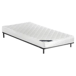 Ensemble Cadre à Lattes + Matelas Mousse DANAE De DREAMEA - 15cm épaisseur - 90 X 200 Cm