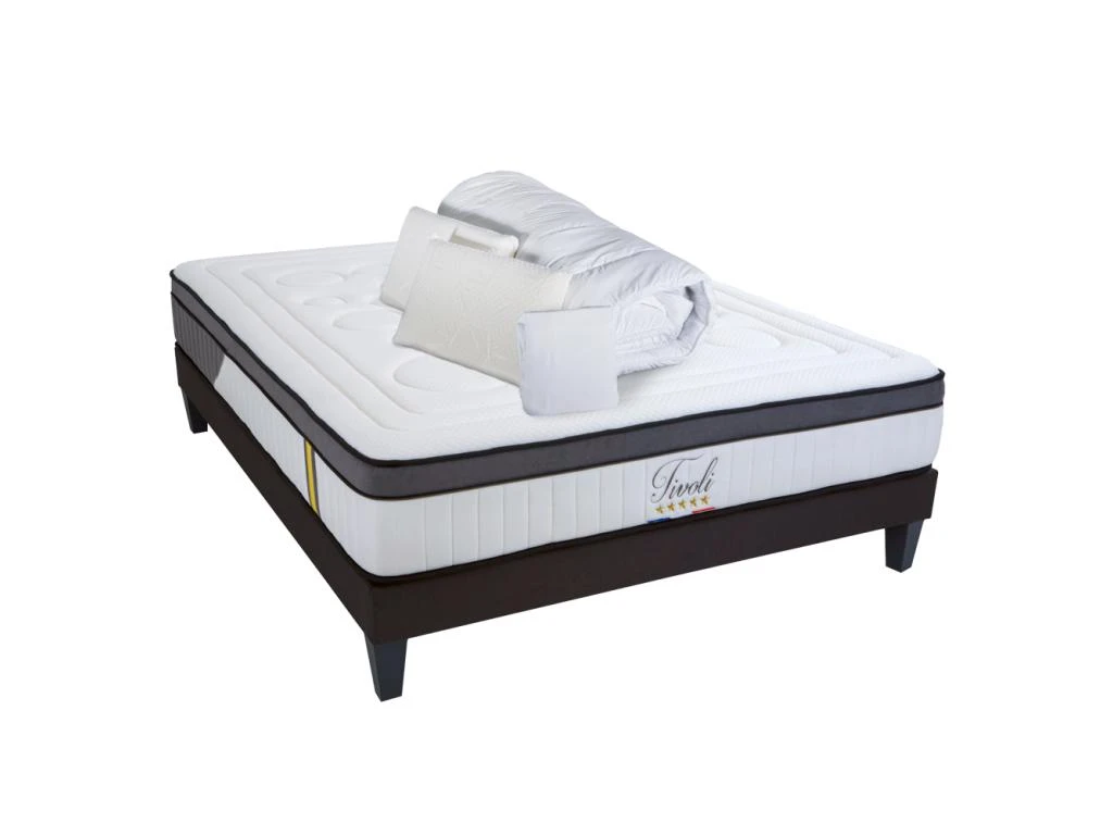 BELLECOUR LITERIE | Pack Prêt à Dormir TIVOLI 180x200 Cm | Matelas Mémoire De Forme + Sommier + Accessoires 3 BELLECOUR LITERIE | Pack Prêt à Dormir TIVOLI 180x200 Cm | Matelas Mémoire De Forme + Sommier + Accessoires