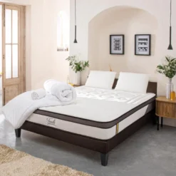 BELLECOUR LITERIE | Pack Prêt à Dormir TIVOLI 180x200 Cm | Matelas Mémoire De Forme + Sommier + Accessoires 9 BELLECOUR LITERIE | Pack Prêt à Dormir TIVOLI 180x200 Cm | Matelas Mémoire De Forme + Sommier + Accessoires -Sominova Soldes Boutique ensemble matelas sommier 20031425