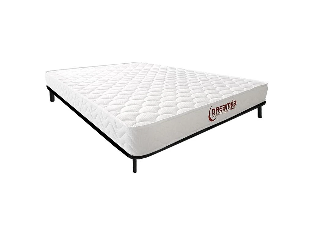 Ensemble Cadre à Lattes + Matelas Mousse Accueil Mémoire De Forme ép.15 Cm - 120 X 200 Cm - PELOPS De DREAMEA 3 Ensemble Cadre à Lattes + Matelas Mousse Accueil Mémoire De Forme ép.15 Cm - 120 X 200 Cm - PELOPS De DREAMEA