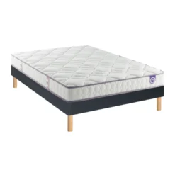 Ensemble Merinos Happy Lit - 100% Latex + Sommier Confort Medium 90x190 -Sominova Soldes Boutique ensemble matelas sommier 20976085