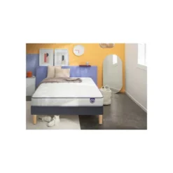 Ensemble Merinos Happy Lit - 100% Latex + Sommier Confort Medium 90x190 -Sominova Soldes Boutique ensemble matelas sommier 20976087