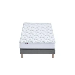 Ensemble Matelas 100% Latex 3 Zones PURE + Sommier - Fabriqué En France Dimensions - 90 X 190 Cm, Sommier - Gris Chiné 10 Ensemble Matelas 100% Latex 3 Zones PURE + Sommier - Fabriqué En France Dimensions - 90 X 190 Cm, Sommier - Gris Chiné -Sominova Soldes Boutique ensemble matelas sommier 21014709