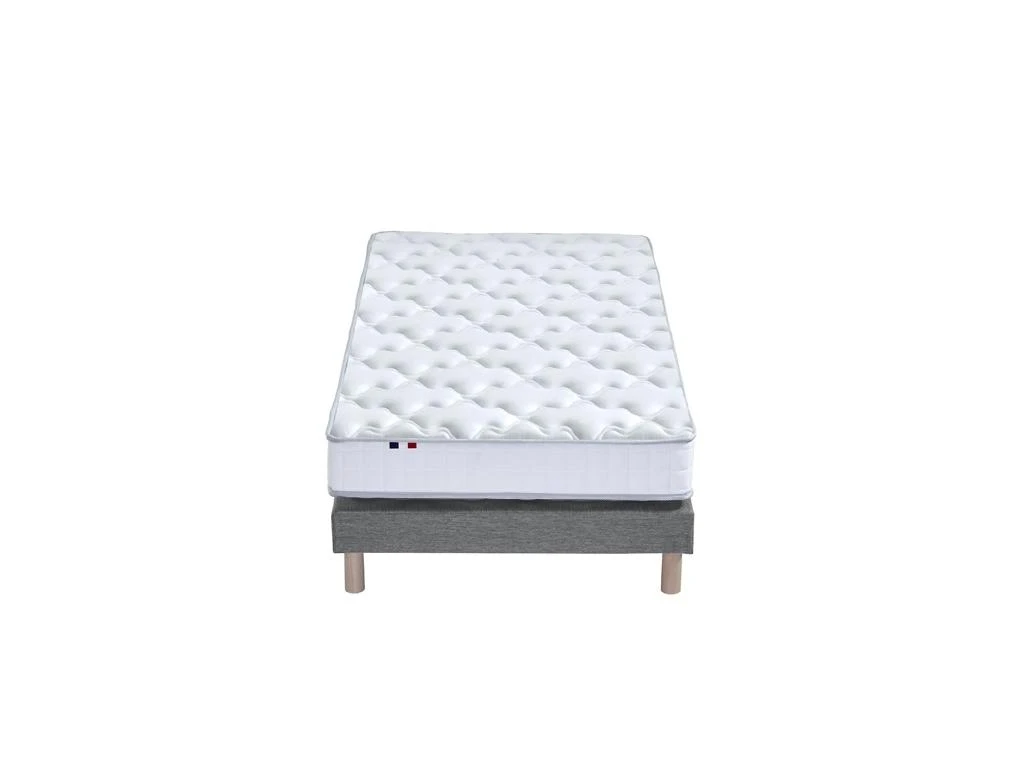 Ensemble Matelas 100% Latex 3 Zones PURE + Sommier - Fabriqué En France Dimensions - 90 X 190 Cm, Sommier - Gris Chiné 6 Ensemble Matelas 100% Latex 3 Zones PURE + Sommier - Fabriqué En France Dimensions - 90 X 190 Cm, Sommier - Gris Chiné – Image 4