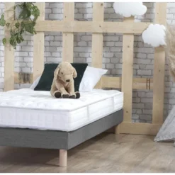 Ensemble Matelas 100% Latex 3 Zones PURE + Sommier - Fabriqué En France Dimensions - 90 X 190 Cm, Sommier - Gris Chiné 11 Ensemble Matelas 100% Latex 3 Zones PURE + Sommier - Fabriqué En France Dimensions - 90 X 190 Cm, Sommier - Gris Chiné -Sominova Soldes Boutique ensemble matelas sommier 21014711