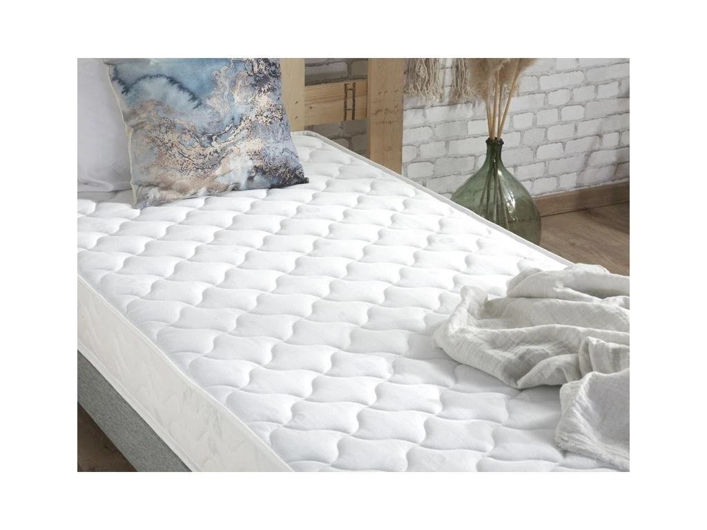 Ensemble Matelas Accueil Latex 3 Zones INITIAL - Bi Confort Mousse & Latex + Sommier - Made In France Dimensions - 90 X 190 Cm, Sommier - Gris Chiné 7 Ensemble Matelas Accueil Latex 3 Zones INITIAL - Bi Confort Mousse & Latex + Sommier - Made In France Dimensions - 90 X 190 Cm, Sommier - Gris Chiné – Image 5