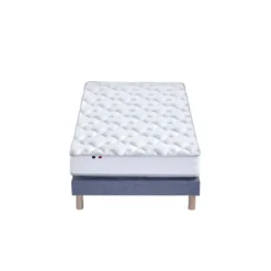 Ensemble Matelas 100% Latex 5 Zones ORIGINEL + Sommier - Spécial Dos Sensible - Fabriqué En France Dimensions - 90 X 190 Cm, Sommier - Bleu Denim -Sominova Soldes Boutique ensemble matelas sommier 21015265
