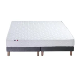 Ensemble Matelas Accueil Latex 3 Zones INITIAL - Bi Confort Mousse & Latex + Sommier - Made In France Dimensions - 2x80 X 200 Cm, Sommier - Gris Chiné 9 Ensemble Matelas Accueil Latex 3 Zones INITIAL - Bi Confort Mousse & Latex + Sommier - Made In France Dimensions - 2x80 X 200 Cm, Sommier - Gris Chiné -Sominova Soldes Boutique ensemble matelas sommier 21015283