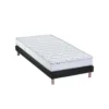 Ensemble Matelas 100% Latex 5 Zones ORIGINEL + Sommier - Spécial Dos Sensible - Fabriqué En France Dimensions - 90 X 200 Cm, Sommier - Noir