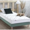 Ensemble Matelas 100% Latex 3 Zones PURE + Sommier - Fabriqué En France Dimensions - 90 X 190 Cm, Sommier - Vert Celadon -Sominova Soldes Boutique ensemble matelas sommier 21016039