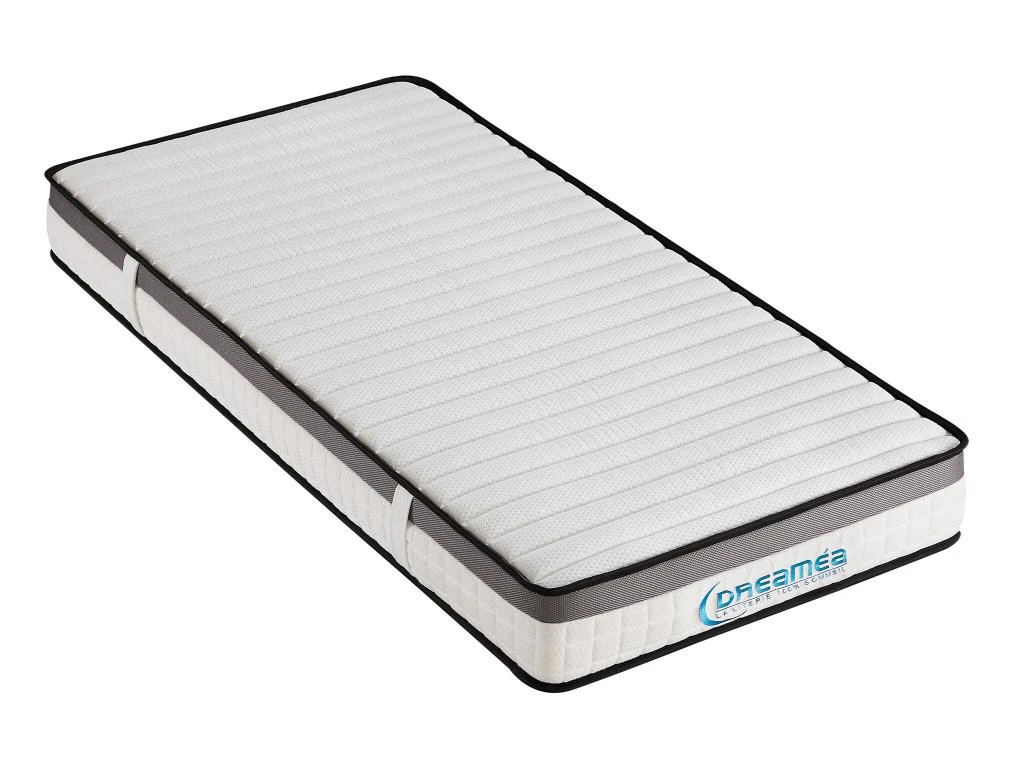 Ensemble Sommier + Matelas 90 X 190 Cm Mousse Mémoire De Forme ép.19cm - ORTHOMEMORY II De DREAMEA 4 Ensemble Sommier + Matelas 90 X 190 Cm Mousse Mémoire De Forme ép.19cm - ORTHOMEMORY II De DREAMEA – Image 2
