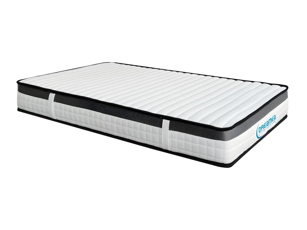 Ensemble Sommier + Matelas 90 X 190 Cm Mousse Mémoire De Forme ép.19cm - ORTHOMEMORY II De DREAMEA 5 Ensemble Sommier + Matelas 90 X 190 Cm Mousse Mémoire De Forme ép.19cm - ORTHOMEMORY II De DREAMEA – Image 3