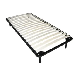 Ensemble Cadre à Lattes + Matelas 90 X 200 Cm Mousse Mémoire De Forme ép.19cm - ORTHOMEMORY II De DREAMEA -Sominova Soldes Boutique ensemble matelas sommier 21131191