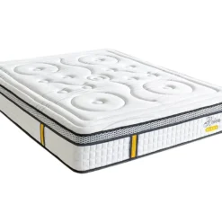 BELLECOUR LITERIE | Ensemble REINA 2.0 140x190 Cm | Matelas Ressorts Ensachés + Sommier Bois | Ferme -Sominova Soldes Boutique ensemble matelas sommier 21151349