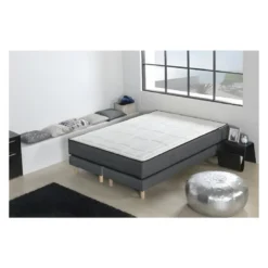 HOTEL PREMIUM LUX Ensemble Matelas + Sommiers 180x200 - Mousse Mémoire - 28cm - 5 Zones - Ferme -Sominova Soldes Boutique ensemble matelas sommier 21243233