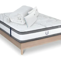 Ensemble Matelas Signature Ressorts Ensachés Accueil Mémoire + Sommier + Accessoires - 160 X 200