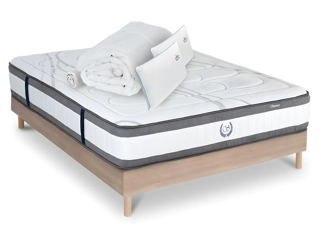 Ensemble Matelas Signature Ressorts Ensachés Accueil Mémoire + Sommier + Accessoires - 160 X 200 3 Ensemble Matelas Signature Ressorts Ensachés Accueil Mémoire + Sommier + Accessoires - 160 X 200
