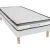 Ensemble Sommier + Matelas 90 X 190 Cm Mousse Mémoire De Forme ép.19cm - ORTHOMEMORY II De DREAMEA
