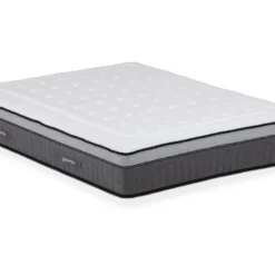 Ensemble Sommier Déco En Kit + Matelas Ressorts Ensachés 7 Zones Et Mémoire De Forme ASGARD De DREAMEA ép.30cm - 180 X 200 Cm -Sominova Soldes Boutique ensemble matelas sommier 350737