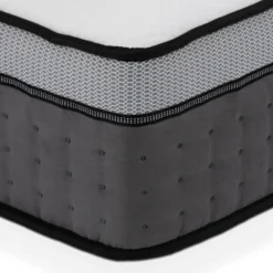 Ensemble Sommier Déco En Kit + Matelas Ressorts Ensachés 7 Zones Et Mémoire De Forme ASGARD De DREAMEA ép.30cm - 180 X 200 Cm -Sominova Soldes Boutique ensemble matelas sommier 350743