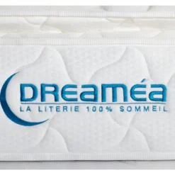 Ensemble Sommier + Matelas Ressorts Ensachés Surmatelas Intégré AMERICAN DREAM De DREAMEA - 140 X 190 Cm -Sominova Soldes Boutique ensemble matelas sommier 390161