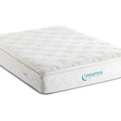 Ensemble Sommier + Matelas Ressorts Ensachés Surmatelas Intégré AMERICAN DREAM De DREAMEA - 140 X 190 Cm -Sominova Soldes Boutique ensemble matelas sommier 390167
