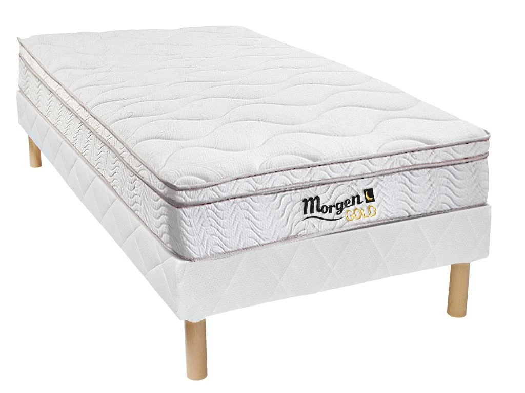 Ensemble Sommier + Matelas Ressorts 3 Zones WOLKENTANZ De MORGENGOLD - 90 X 200 Cm 3 Ensemble Sommier + Matelas Ressorts 3 Zones WOLKENTANZ De MORGENGOLD - 90 X 200 Cm