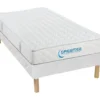 Ensemble Matelas Confort Luxe ORTHOMEMORY De DREAMEA + Sommier Tapissier - 90x200 Cm