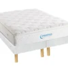 Ensemble Sommier + Matelas Ressorts Ensachés Surmatelas Intégré AMERICAN DREAM De DREAMEA - 200 X 200 Cm -Sominova Soldes Boutique ensemble matelas sommier 392111