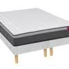 Ensemble Sommier + Matelas Ressorts Ensachés 7 Zones Et Mémoire De Forme ASGARD De DREAMEA ép.30cm - 180 X 200 Cm -Sominova Soldes Boutique ensemble matelas sommier 394417