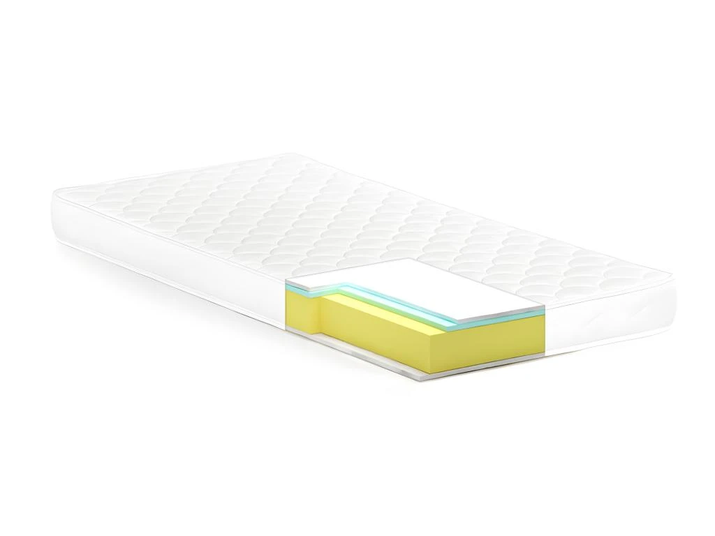 Ensemble Cadre à Lattes + Matelas Mousse DANAE De DREAMEA - 15cm épaisseur - 140 X 190 Cm 6 Ensemble Cadre à Lattes + Matelas Mousse DANAE De DREAMEA - 15cm épaisseur - 140 X 190 Cm – Image 4