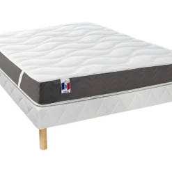 Ensemble Sommier + Matelas 100% Latex 3 Zones De Confort VICTOIRE De DREAMEA - 160 X 200 Cm