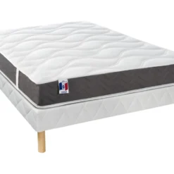 Ensemble Sommier + Matelas 100% Latex 3 Zones De Confort VICTOIRE De DREAMEA - 140 X 190 Cm