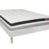 Ensemble Sommier + Matelas à Ressorts Ensachés Et Mémoire De Forme - ép.28cm - 140 X 190 Cm - LOUBIO De DREAMEA -Sominova Soldes Boutique ensemble matelas sommier 512945