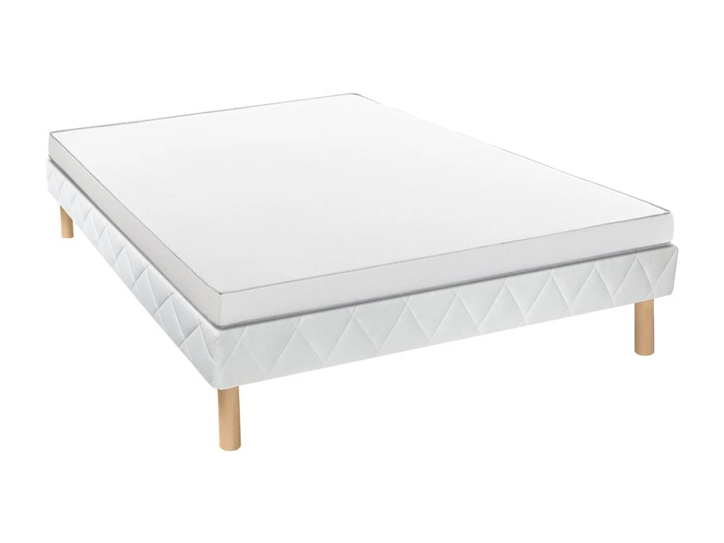 Ensemble Sommier + Matelas Mousse ép. 12 Cm - 140 X 190 Cm - ASTYANAX De DREAMEA 3 Ensemble Sommier + Matelas Mousse ép. 12 Cm - 140 X 190 Cm - ASTYANAX De DREAMEA