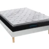 Ensemble Sommier + Matelas Ressorts Ensachés Et Surmatelas Intégré GAMIANI De DREAMEA - ép. 30 Cm - 160 X 200 Cm -Sominova Soldes Boutique ensemble matelas sommier 8749109