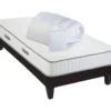 OLYMPE LITERIE | Pack Prêt à Dormir CRISTAL 90x200 Cm | Matelas Mémoire De Forme + Sommier Bois + Accessoires -Sominova Soldes Boutique ensemble matelas sommier 8973057