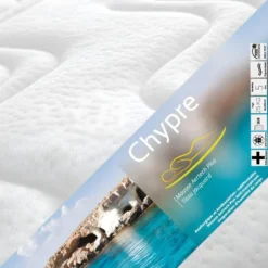CHYPRE - Pack Matelas + Tapissier 90x190 + Pieds -Sominova Soldes Boutique ensemble matelas sommier 8991391